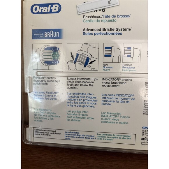 Oral B Triumph FlexiSoft EB17  5 FlexiSoft 1 Floss Action Brushhead Replacement - Picture 6 of 6